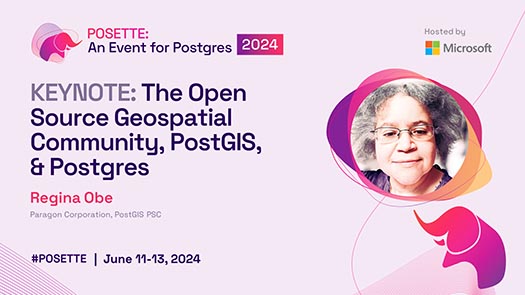 video thumbnail for The Open Source Geospatial Community, PostGIS, & Postgres